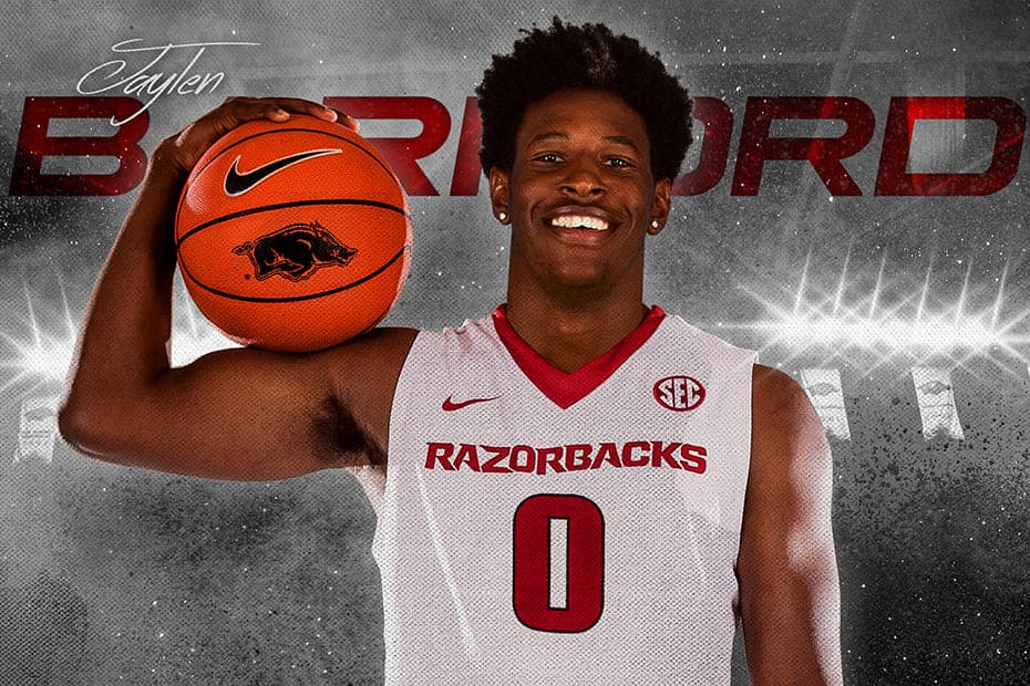 Jaylen Barford, signing day con Arkansas Razorbacks, novembre 2015. Fonte: arkansasrazorbacks.com, nessun credito indicato.